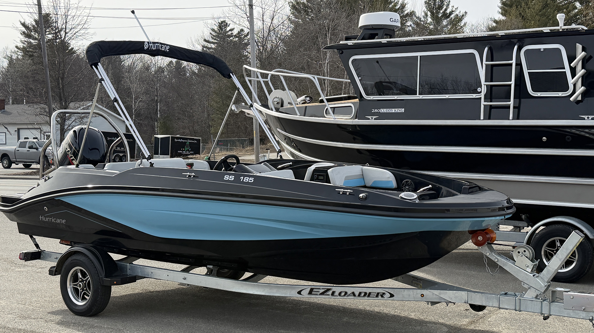 2026 Hurricane SS185 OB - Black/Lagoon